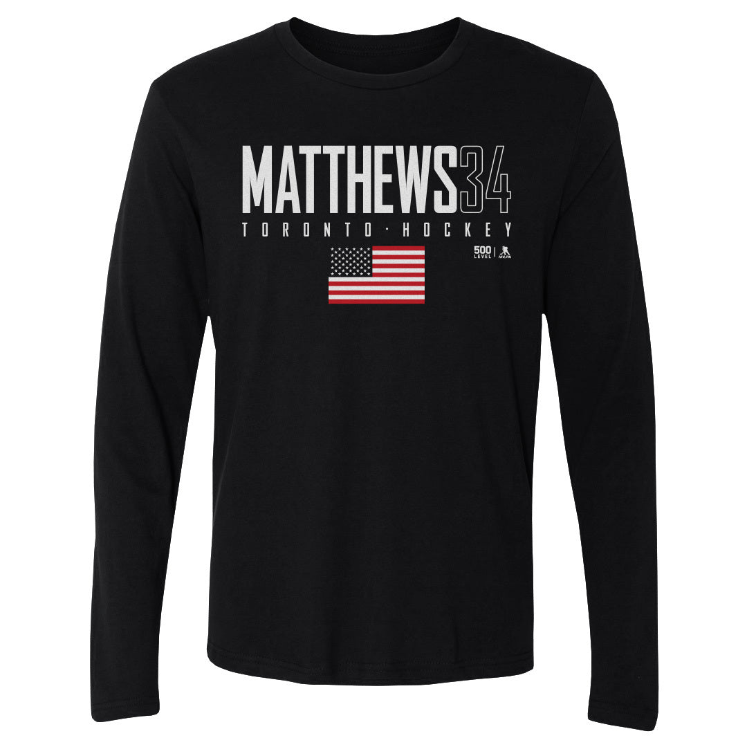 Auston Matthews Men's Long Sleeve T-Shirt | 500 LEVEL