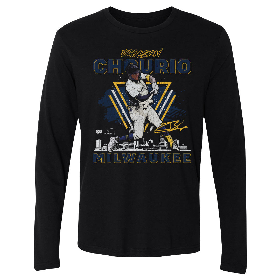 Jackson Chourio Men's Long Sleeve T-Shirt | 500 LEVEL