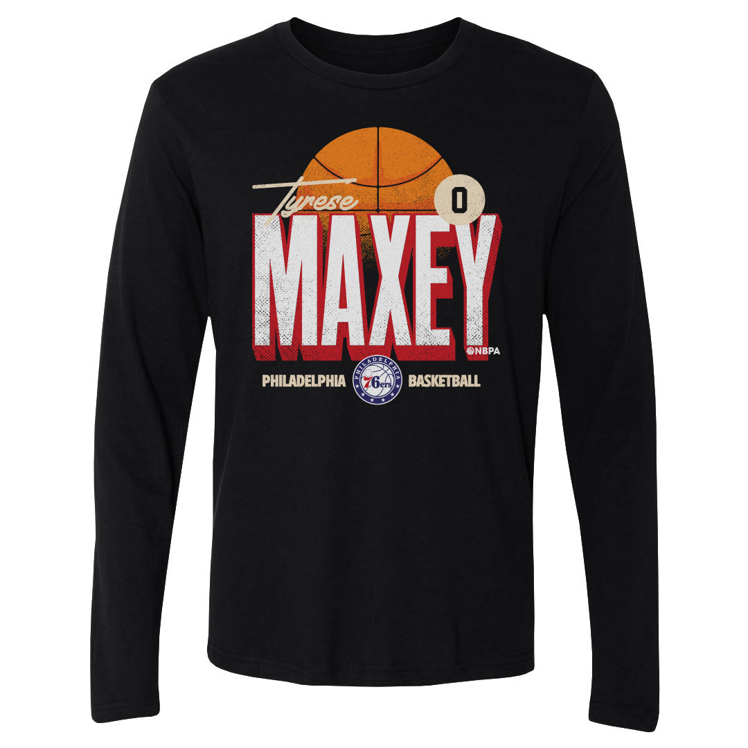 Tyrese Maxey Men's Long Sleeve T-Shirt | 500 LEVEL