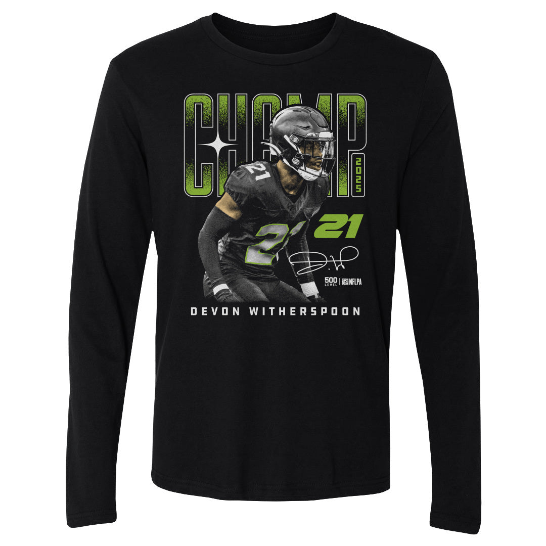 Devon Witherspoon Men's Long Sleeve T-Shirt | 500 LEVEL
