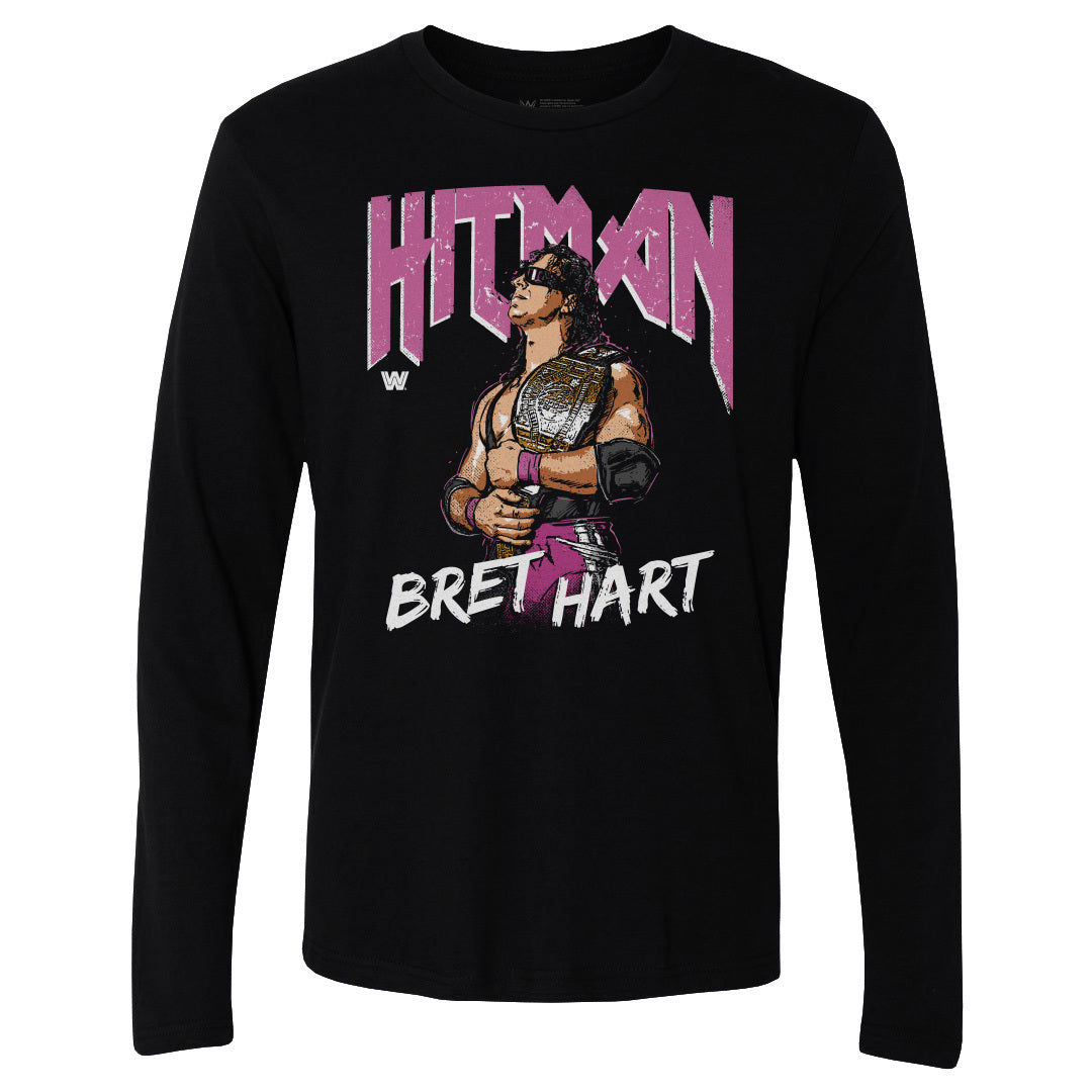Bret Hart Men's Long Sleeve T-Shirt | 500 LEVEL