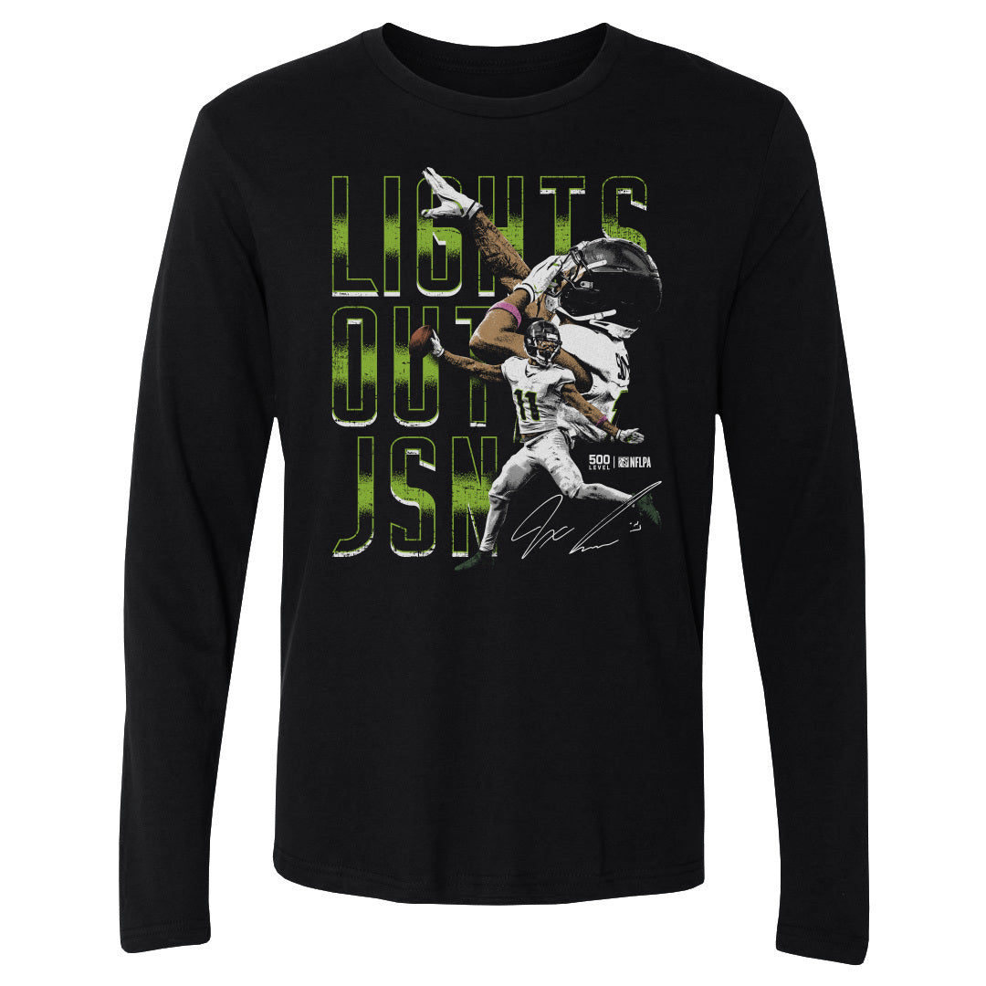 Jaxon Smith-Njigba Men's Long Sleeve T-Shirt | 500 LEVEL
