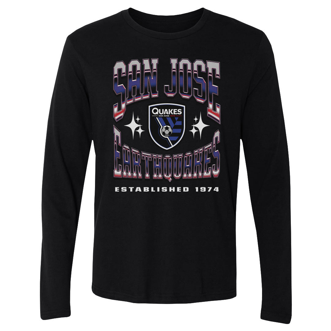 San Jose Earthquakes Men&#39;s Long Sleeve T-Shirt | 500 LEVEL