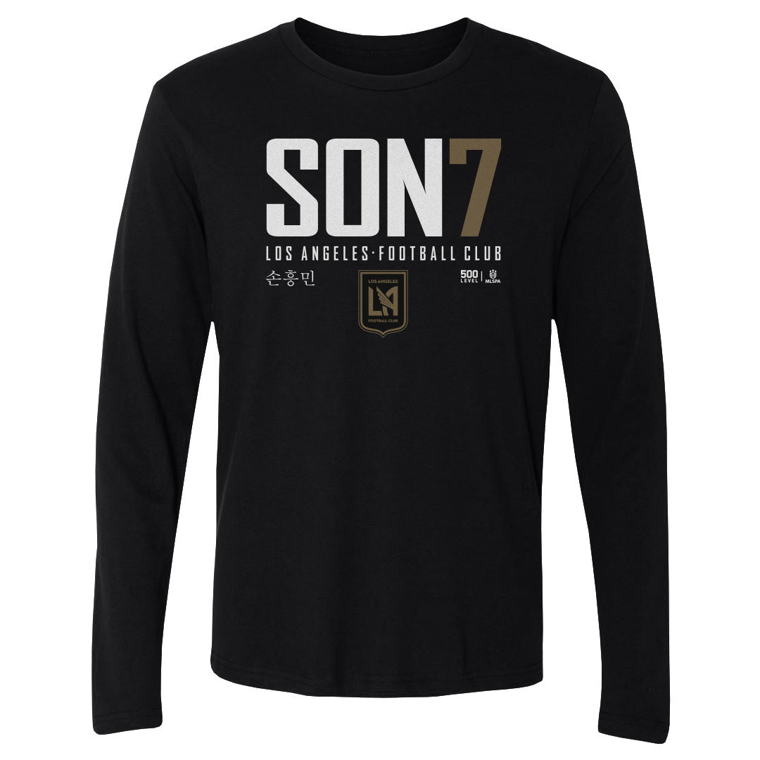 Son Heung-Min Men's Long Sleeve T-Shirt | 500 LEVEL
