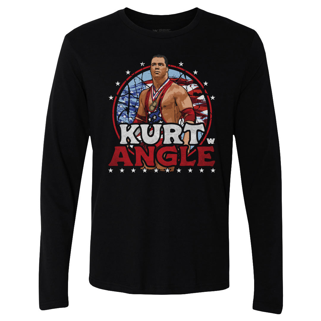 Kurt Angle Men's Long Sleeve T-Shirt | 500 LEVEL
