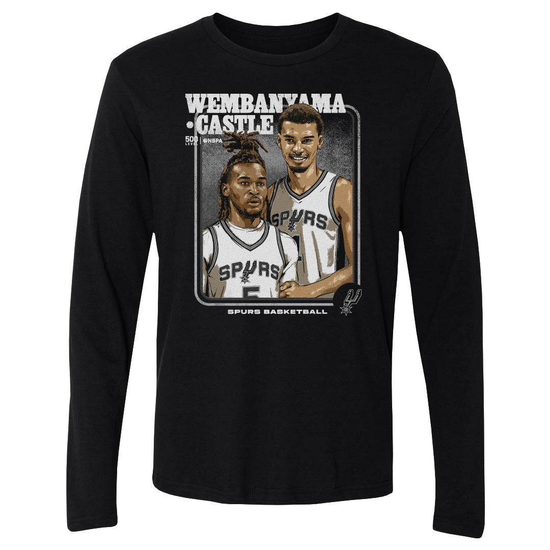 Victor Wembanyama Men's Long Sleeve T-Shirt | 500 LEVEL