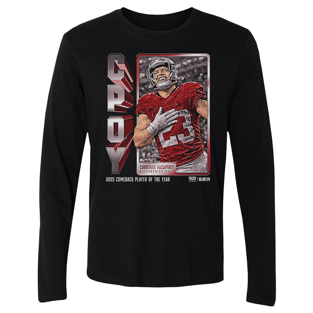 Christian McCaffrey Men's Long Sleeve T-Shirt | 500 LEVEL