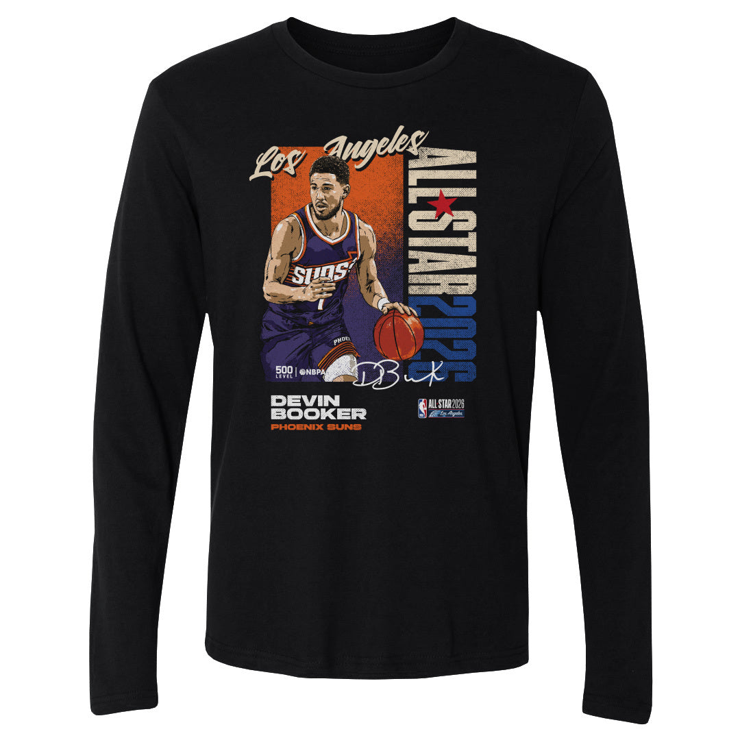 Devin Booker Men's Long Sleeve T-Shirt | 500 LEVEL