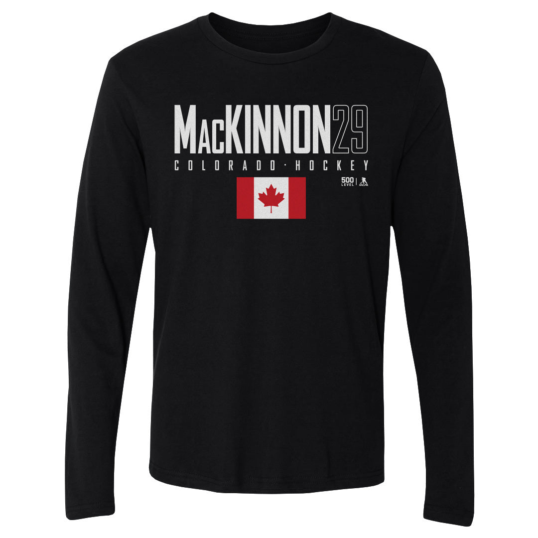 Nathan MacKinnon Men's Long Sleeve T-Shirt | 500 LEVEL