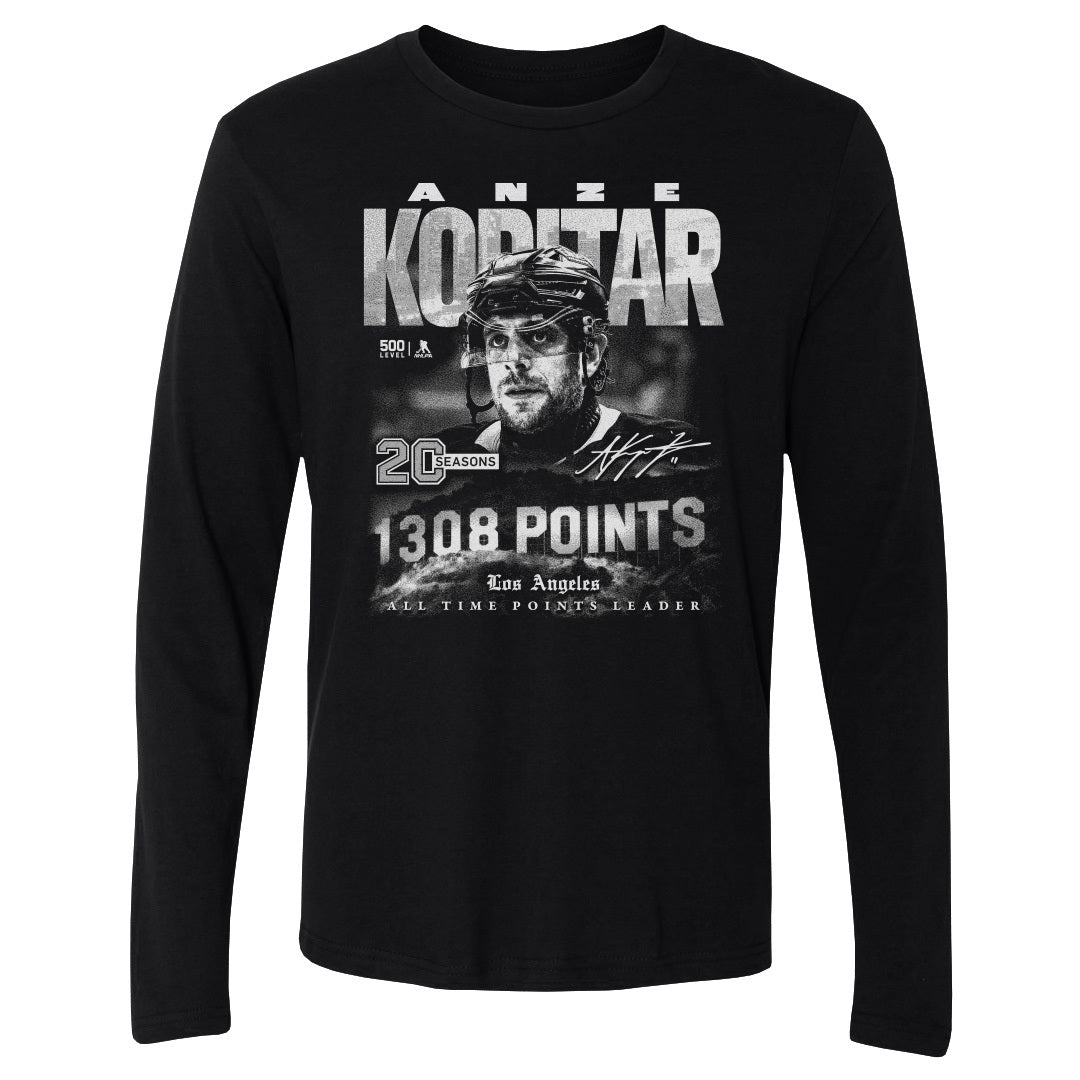 Anze Kopitar Men's Long Sleeve T-Shirt | 500 LEVEL