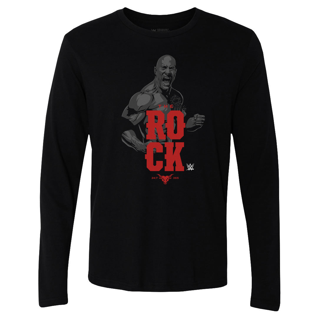 The Rock Men's Long Sleeve T-Shirt | 500 LEVEL