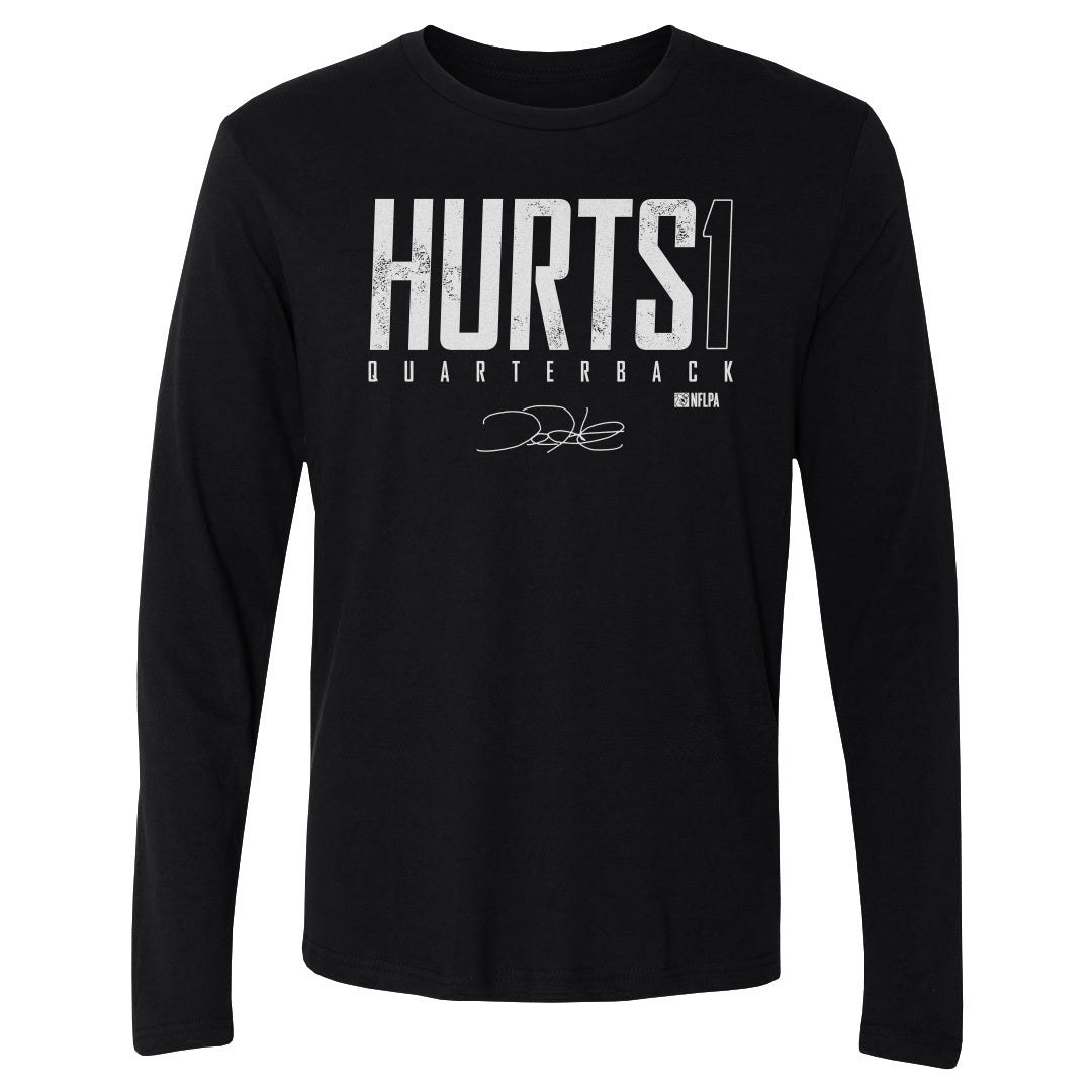 Jalen Hurts Men's Long Sleeve T-Shirt | 500 LEVEL