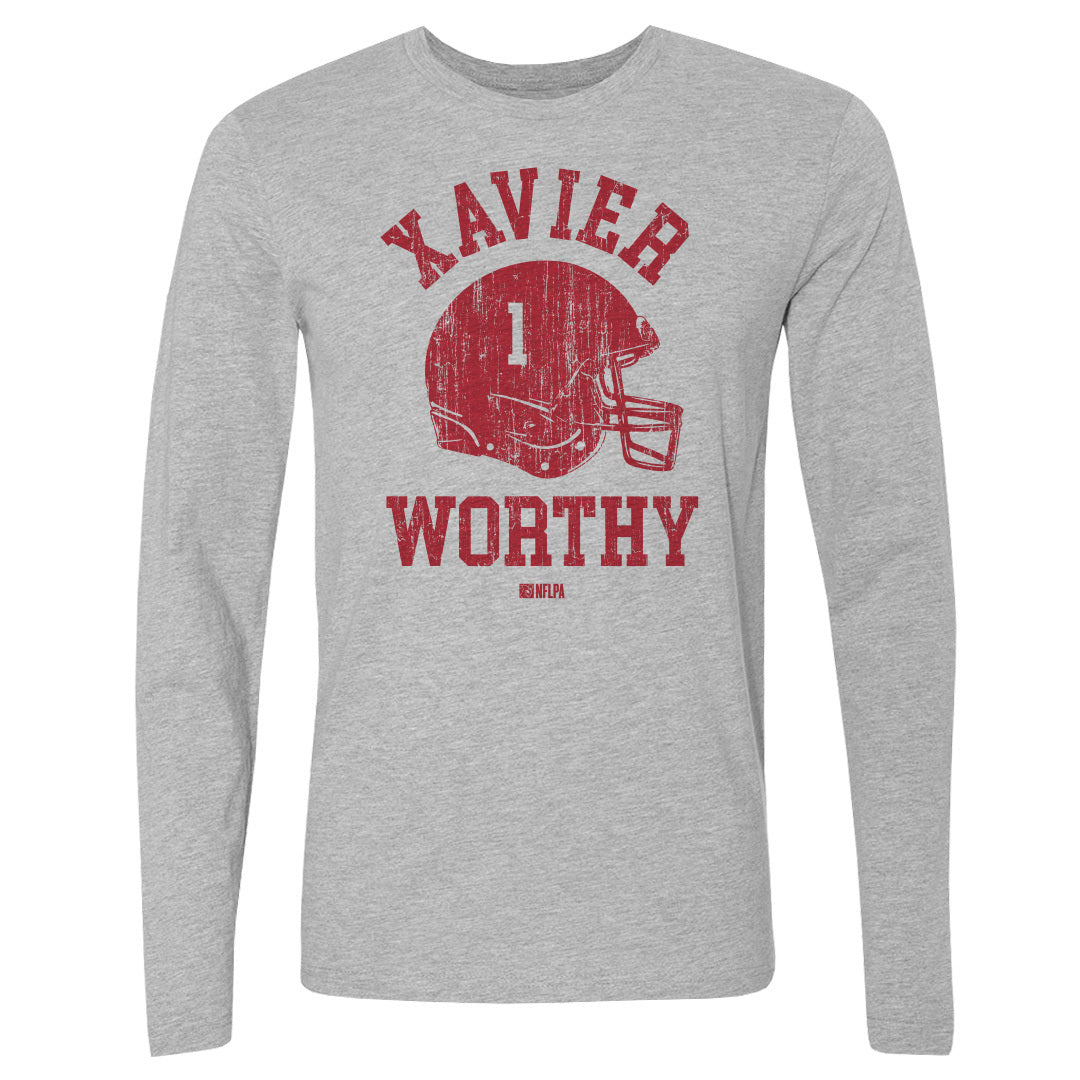 Xavier Worthy Men's Long Sleeve T-Shirt | 500 LEVEL
