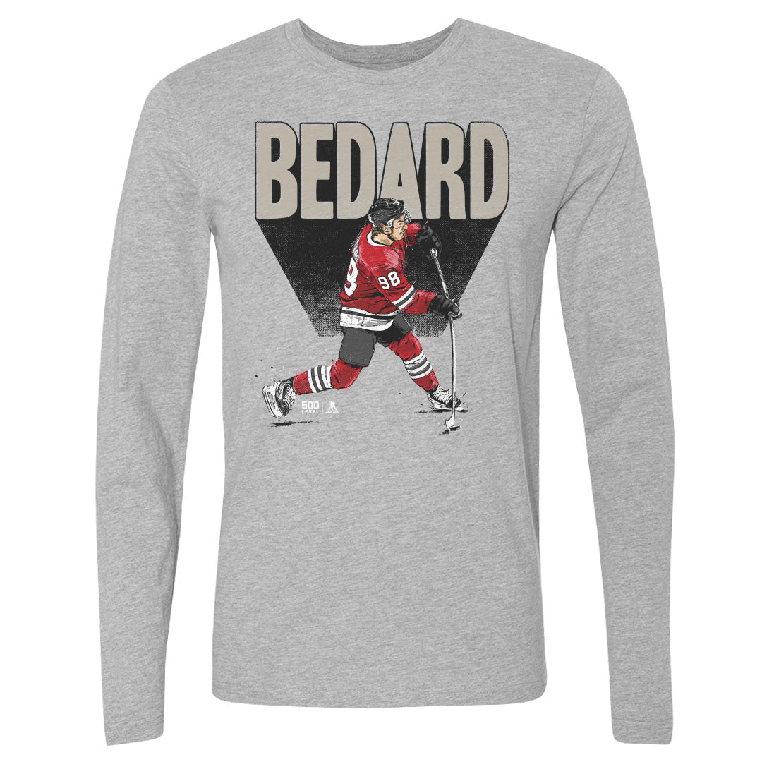 Connor Bedard Men's Long Sleeve T-Shirt | 500 LEVEL