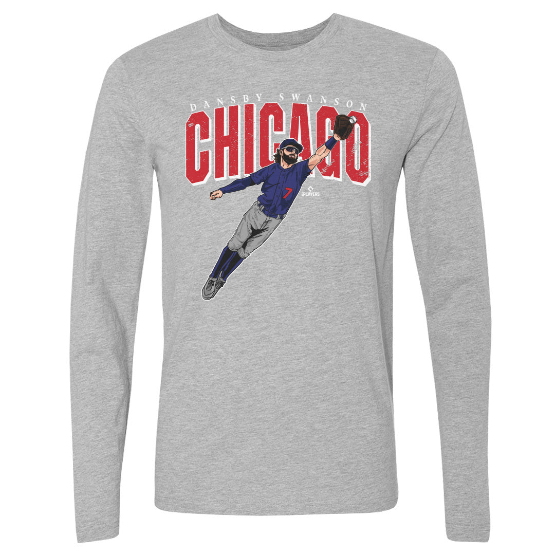 Dansby Swanson Men's Long Sleeve T-Shirt | 500 LEVEL