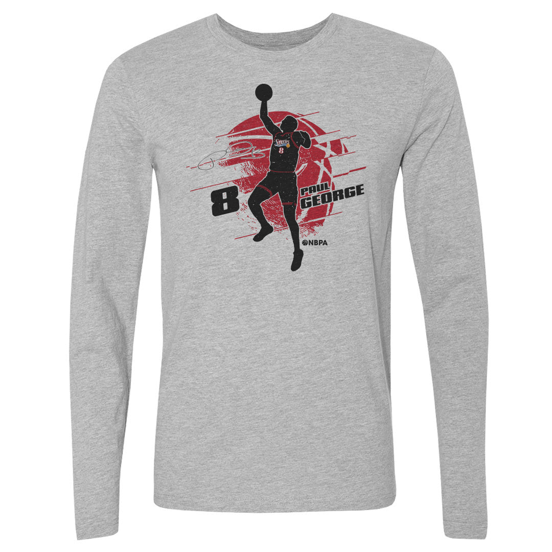 Paul George Men's Long Sleeve T-Shirt | 500 LEVEL