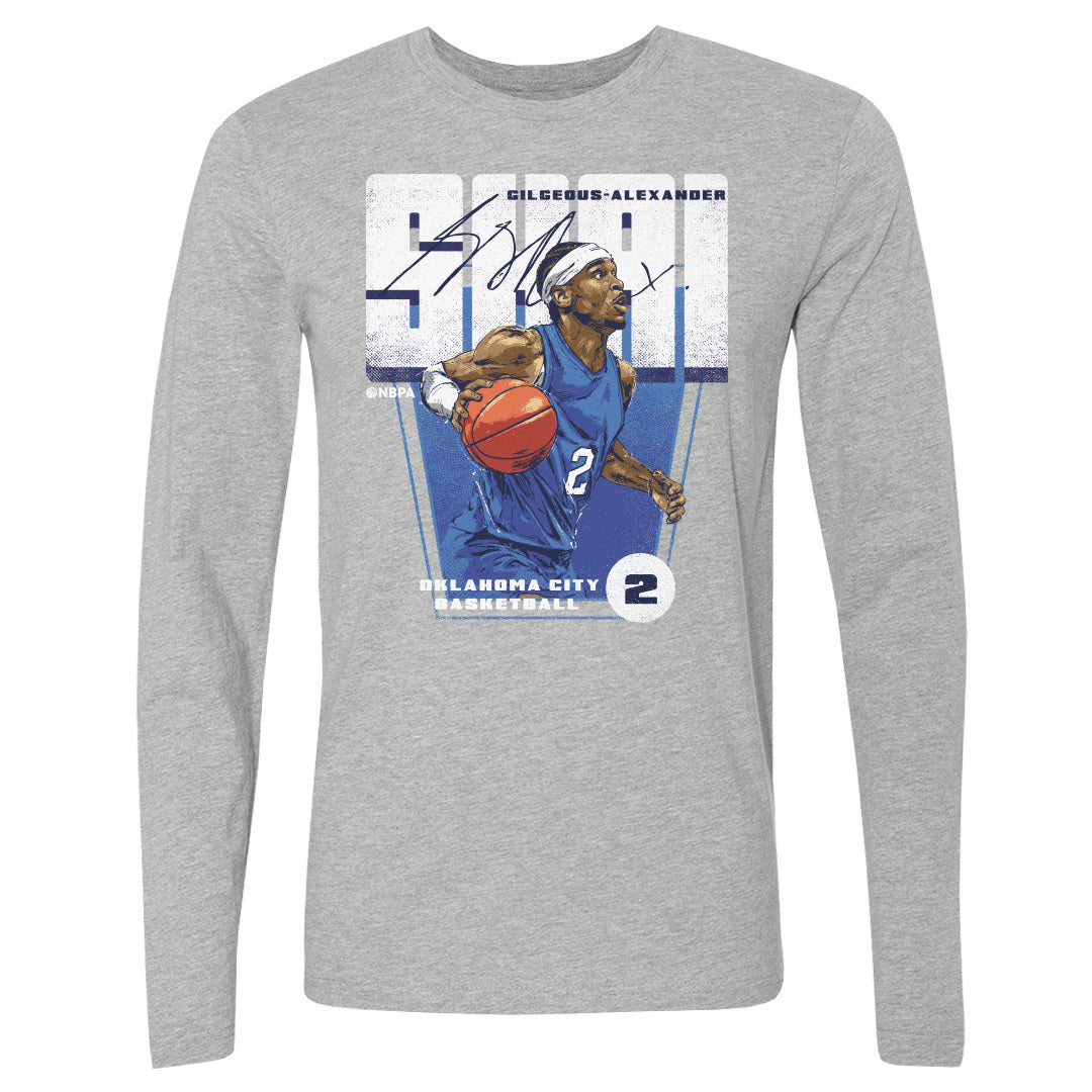Shai Gilgeous-Alexander Men's Long Sleeve T-Shirt | 500 LEVEL