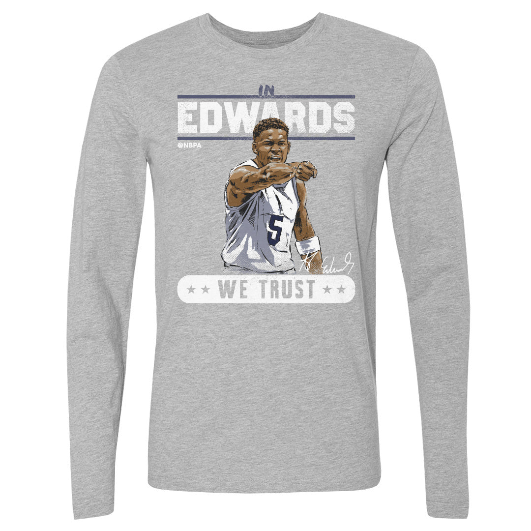Anthony Edwards Men's Long Sleeve T-Shirt | 500 LEVEL