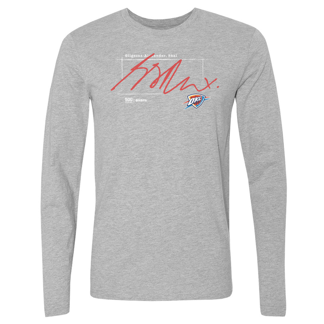 Shai Gilgeous-Alexander Men's Long Sleeve T-Shirt | 500 LEVEL