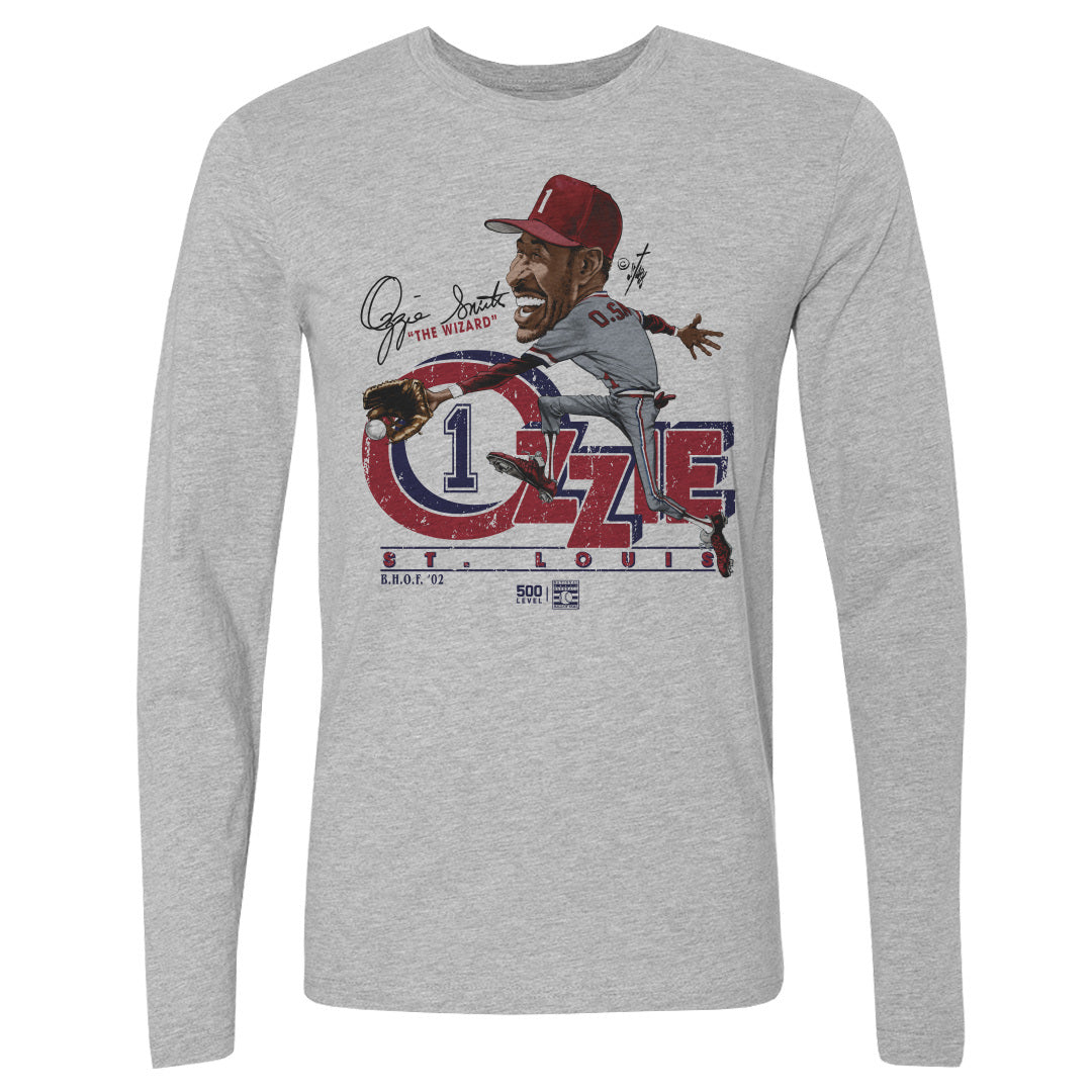 Ozzie Smith Men's Long Sleeve T-Shirt | 500 LEVEL