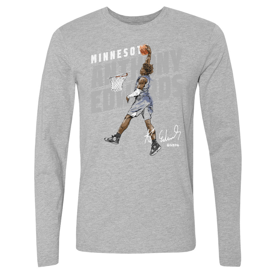 Anthony Edwards Men's Long Sleeve T-Shirt | 500 LEVEL