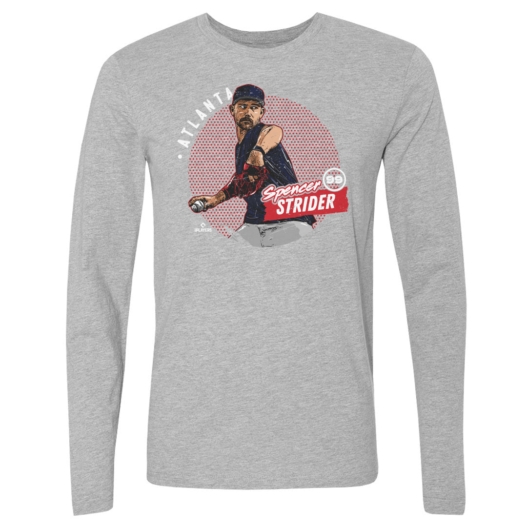 Spencer Strider Men's Long Sleeve T-Shirt | 500 LEVEL