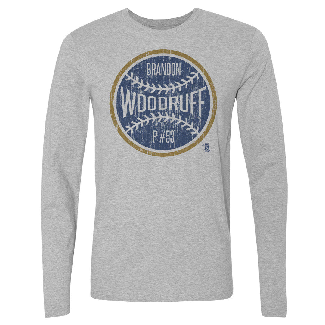 Brandon Woodruff Men's Long Sleeve T-Shirt | 500 LEVEL