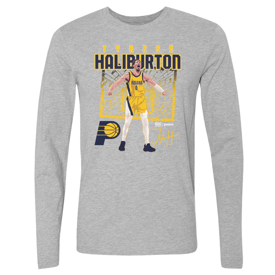 Tyrese Haliburton Men's Long Sleeve T-Shirt | 500 LEVEL