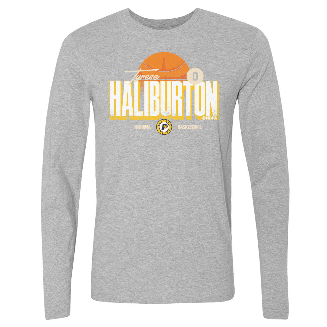 Tyrese Haliburton Men's Long Sleeve T-Shirt | 500 LEVEL