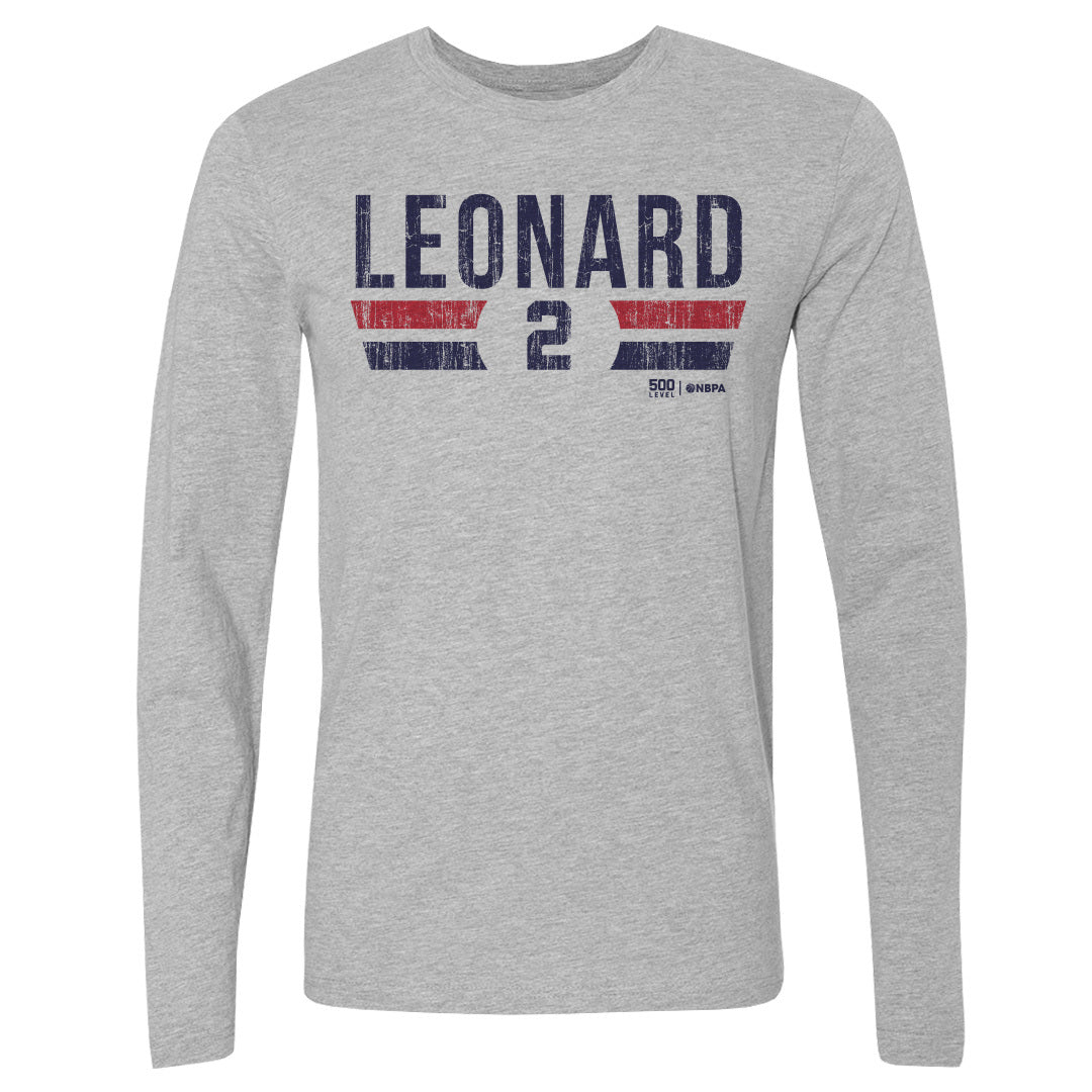 Kawhi Leonard Men's Long Sleeve T-Shirt | 500 LEVEL