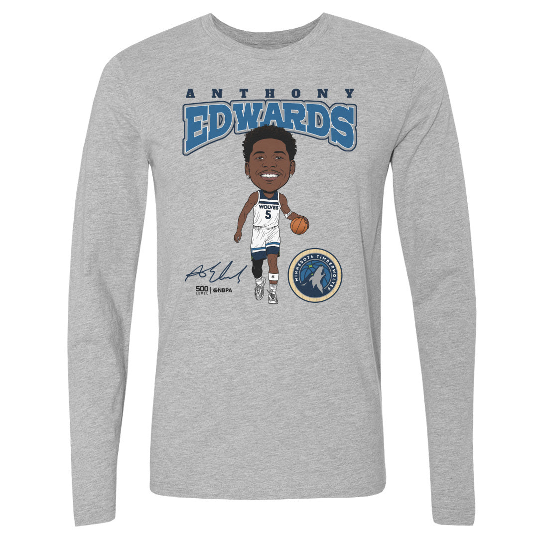 Anthony Edwards Men's Long Sleeve T-Shirt | 500 LEVEL