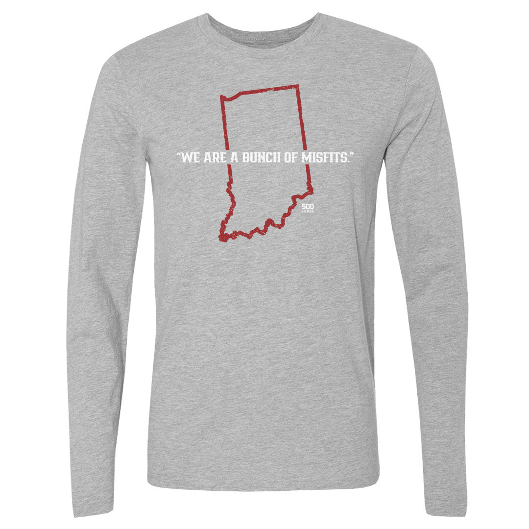 Indiana Football Men's Long Sleeve T-Shirt | 500 LEVEL