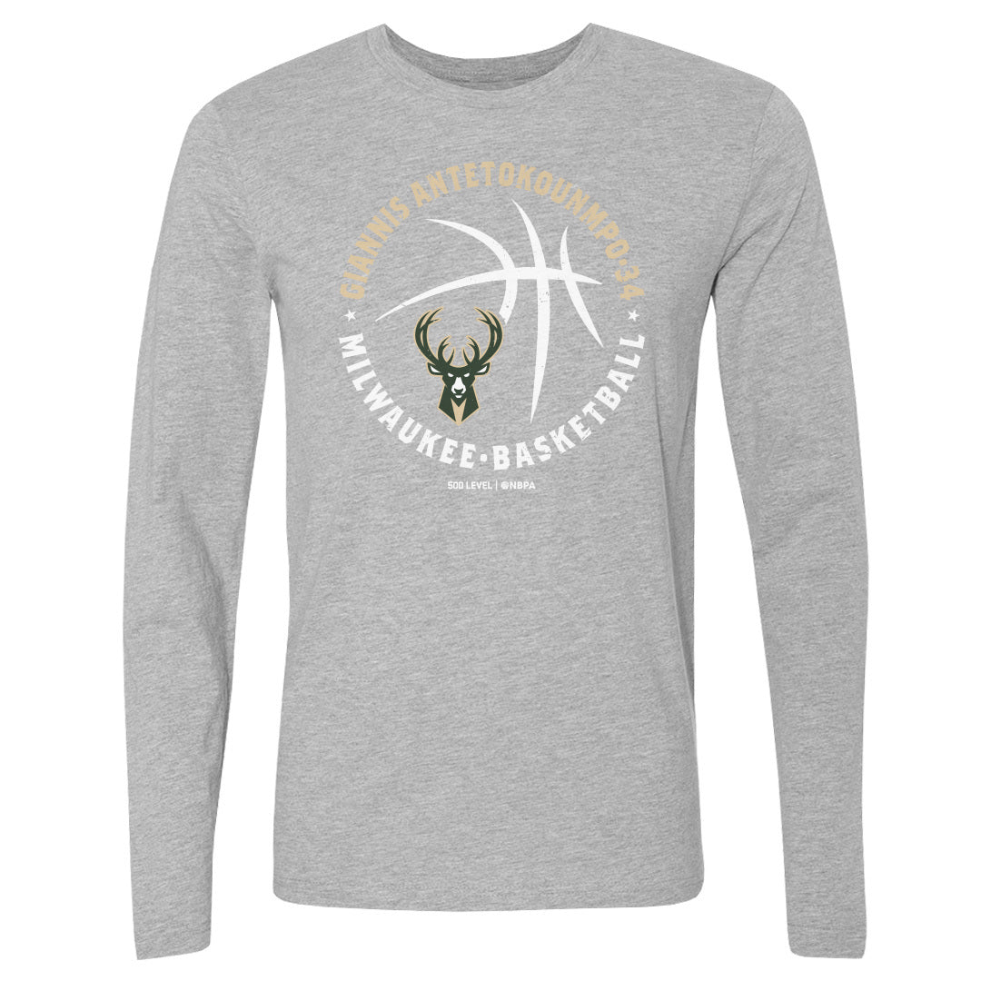 Giannis Antetokounmpo Men's Long Sleeve T-Shirt | 500 LEVEL