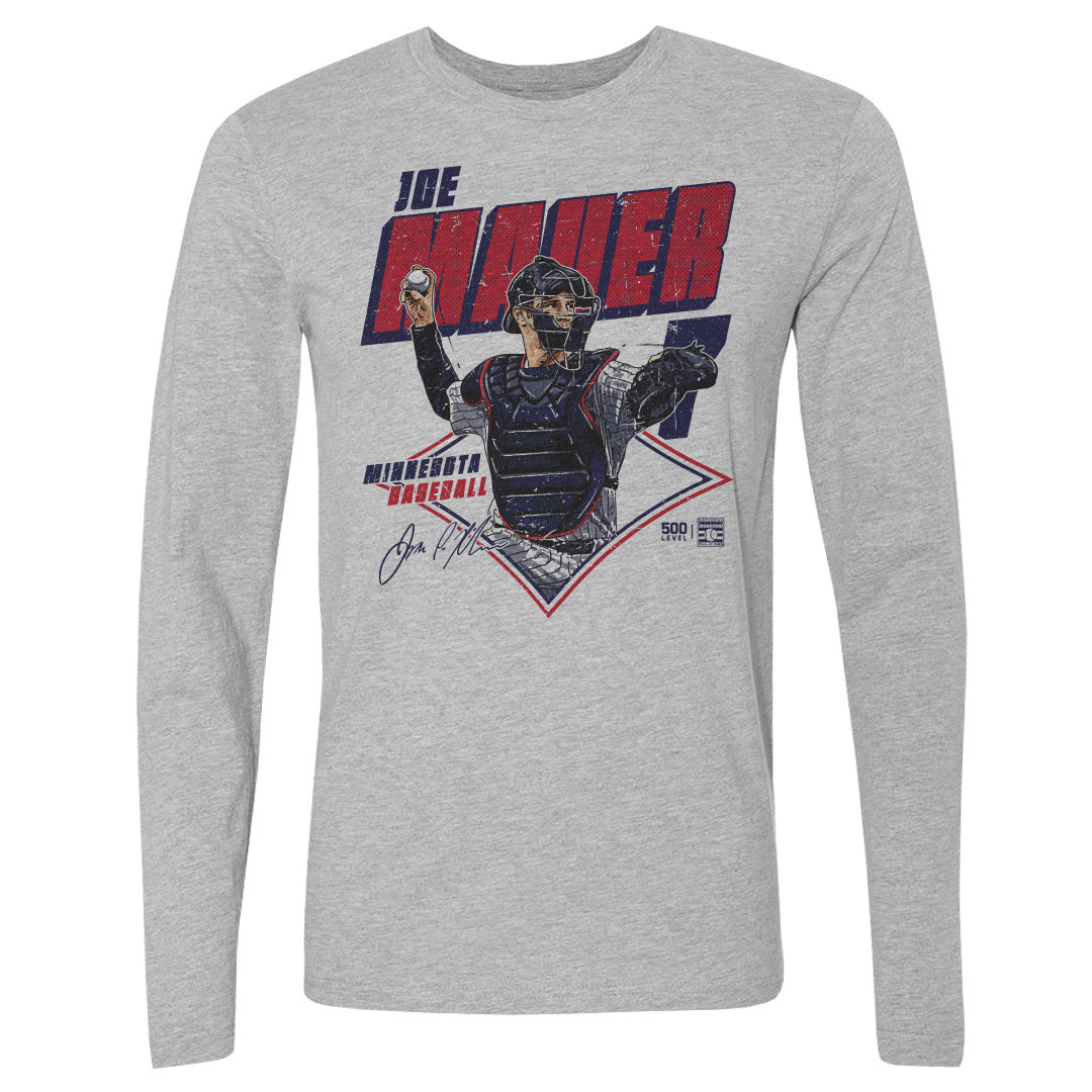 Joe Mauer Men's Long Sleeve T-Shirt | 500 LEVEL