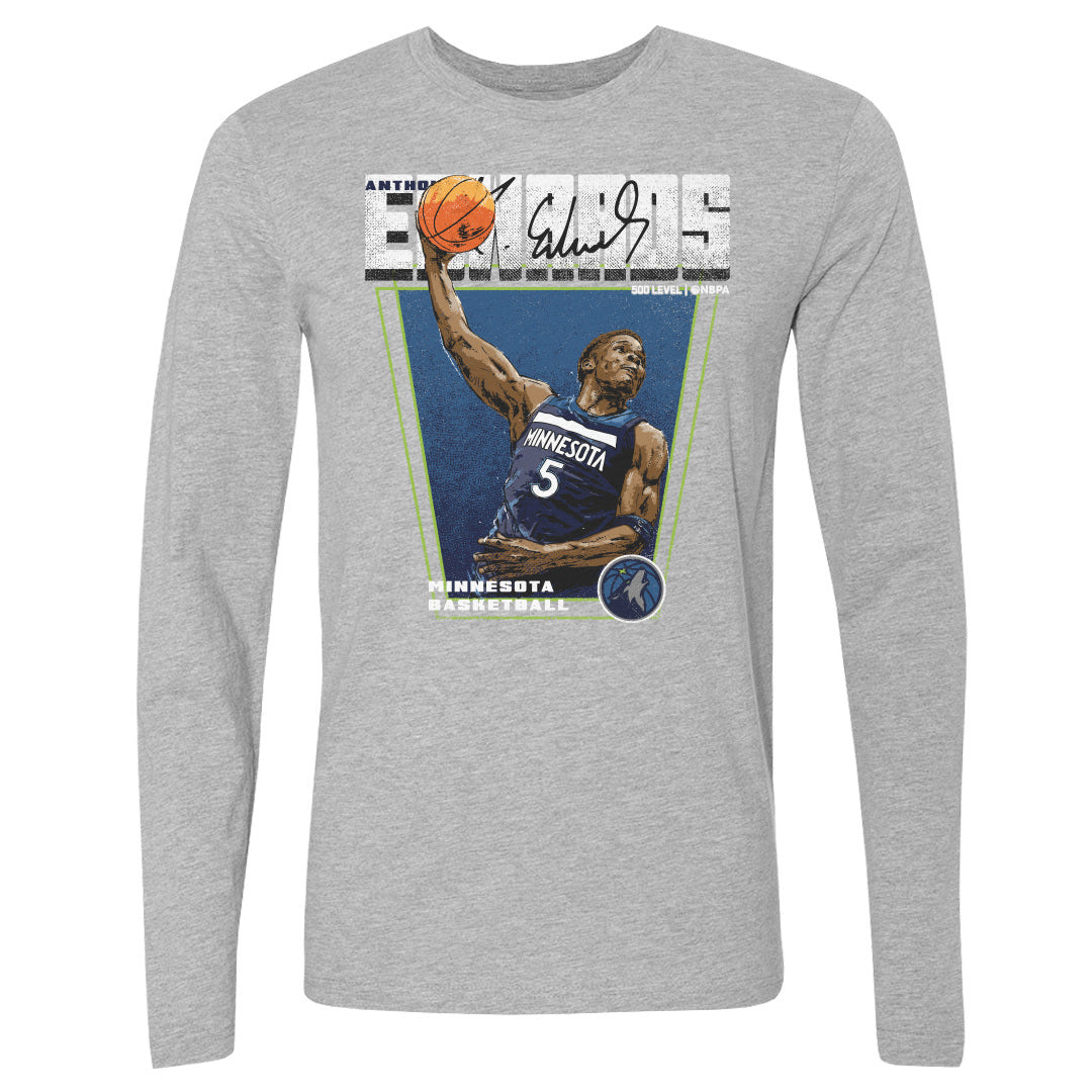 Anthony Edwards Men's Long Sleeve T-Shirt | 500 LEVEL
