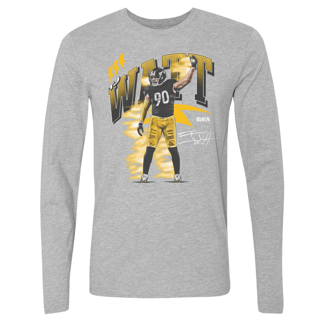 T.J. Watt Men's Long Sleeve T-Shirt | 500 LEVEL