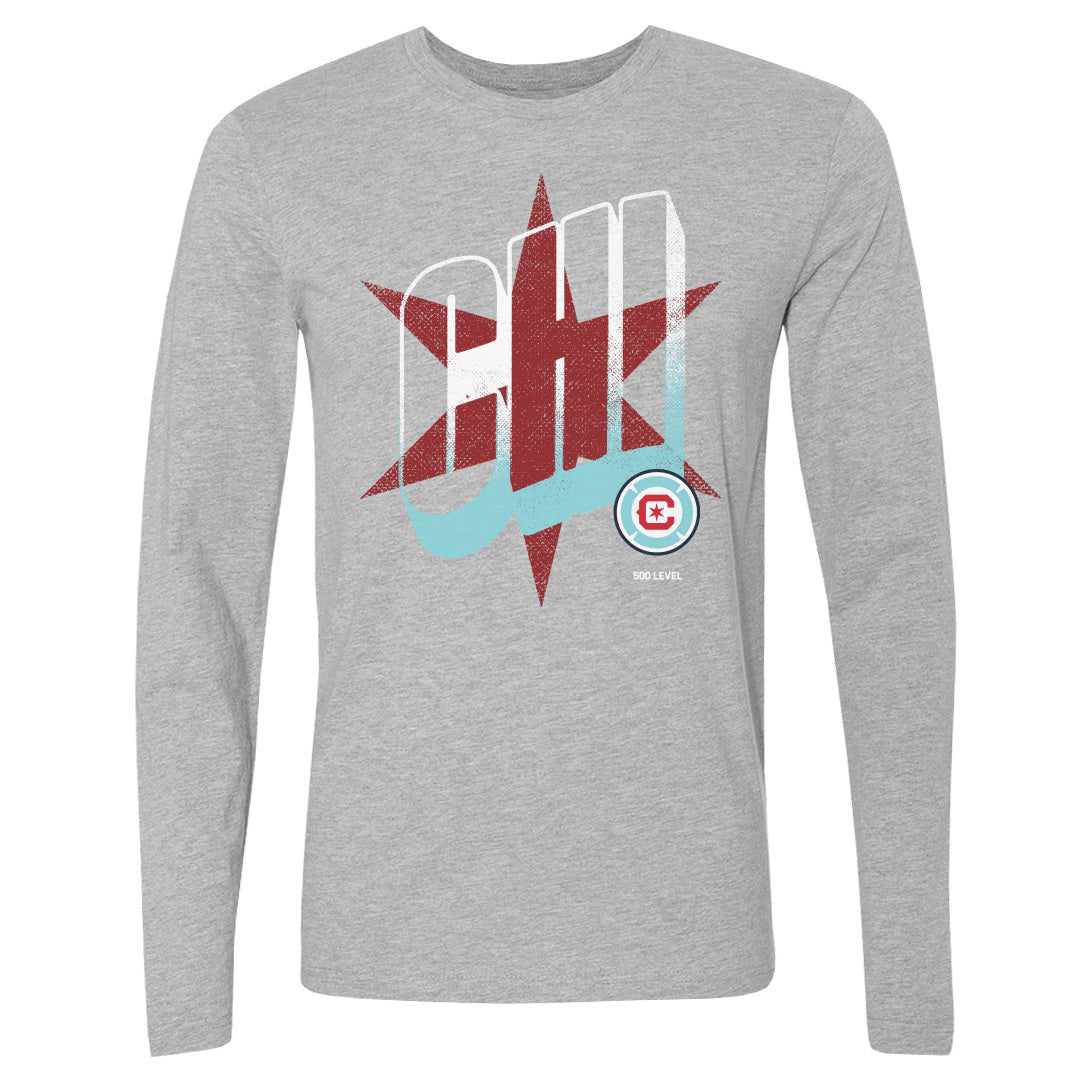 Chicago Fire FC Men's Long Sleeve T-Shirt | 500 LEVEL