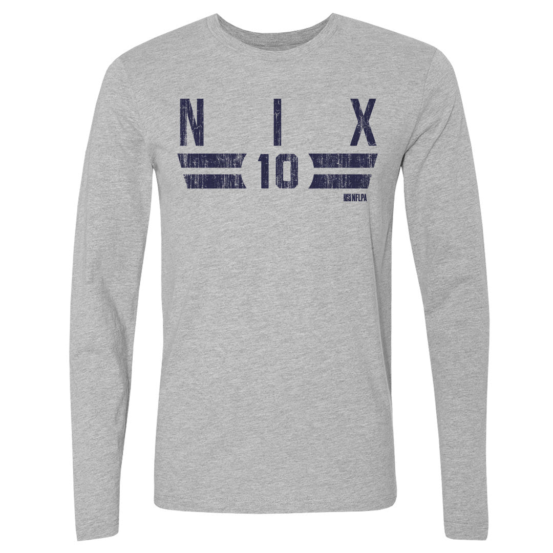 Bo Nix Men's Long Sleeve T-Shirt | 500 LEVEL