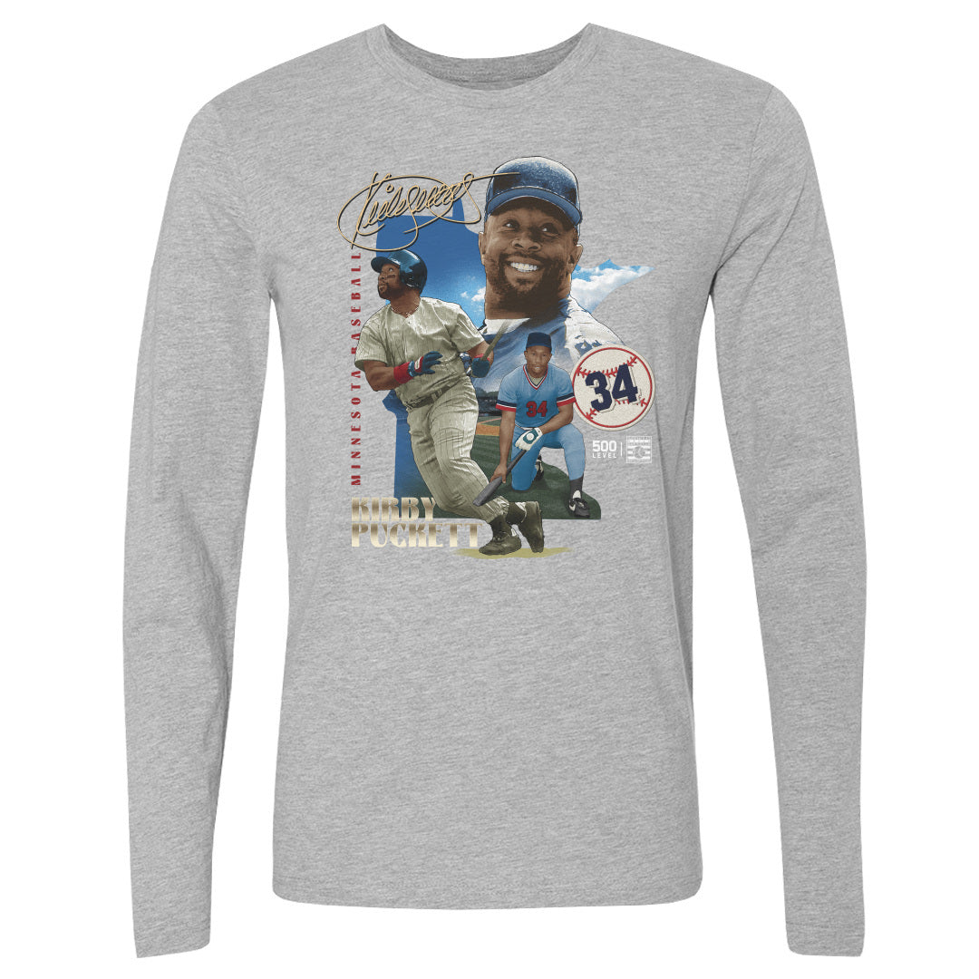 Kirby Puckett Men's Long Sleeve T-Shirt | 500 LEVEL