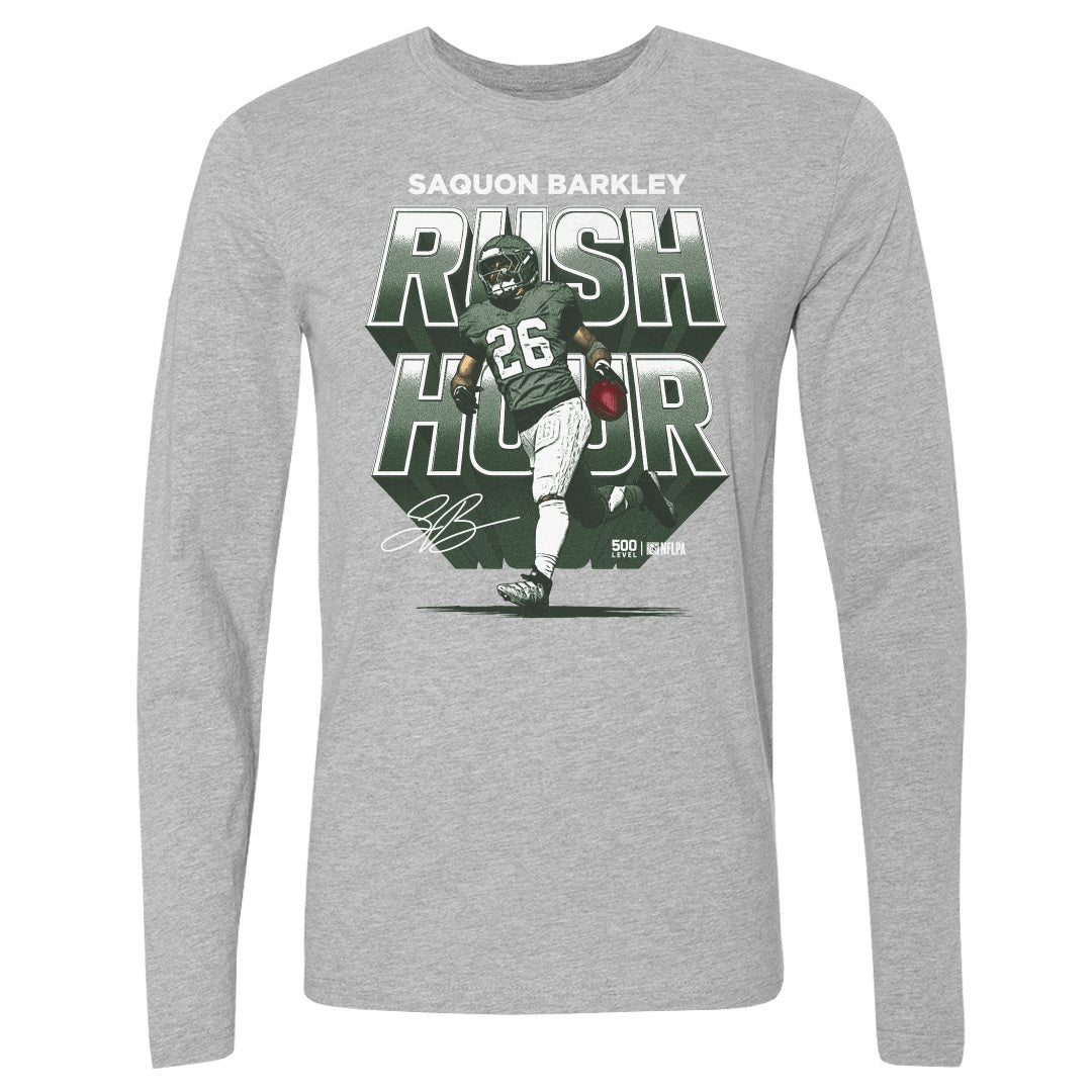 Saquon Barkley Men's Long Sleeve T-Shirt | 500 LEVEL