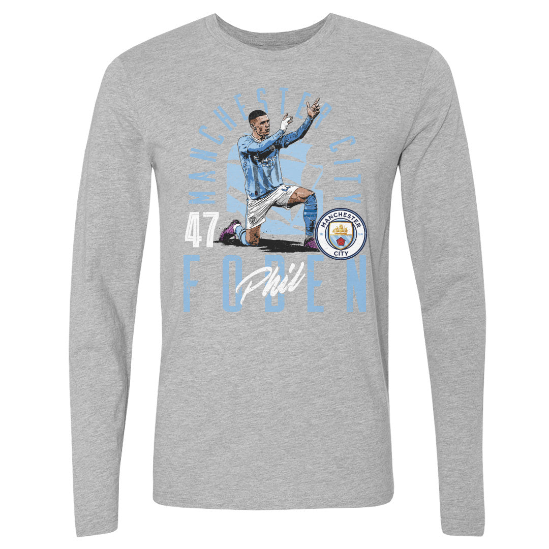 Phil Foden Men's Long Sleeve T-Shirt | 500 LEVEL