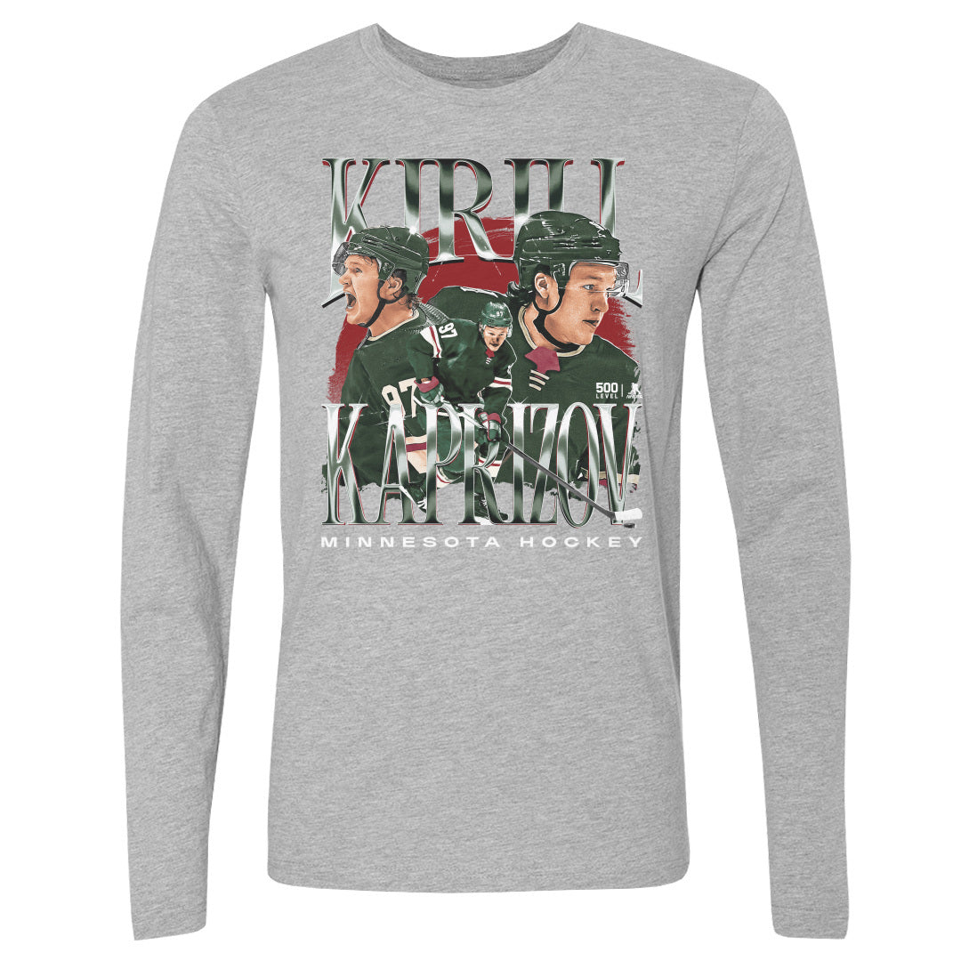 Kirill Kaprizov Men's Long Sleeve T-Shirt | 500 LEVEL