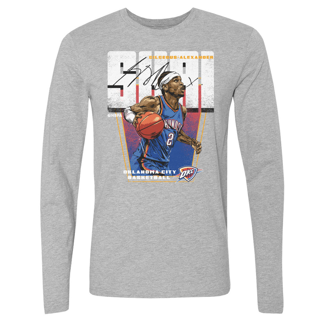 Shai Gilgeous-Alexander Men's Long Sleeve T-Shirt | 500 LEVEL