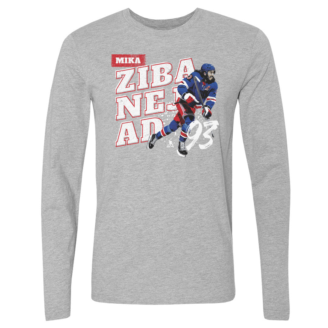 Mika Zibanejad Men's Long Sleeve T-Shirt | 500 LEVEL