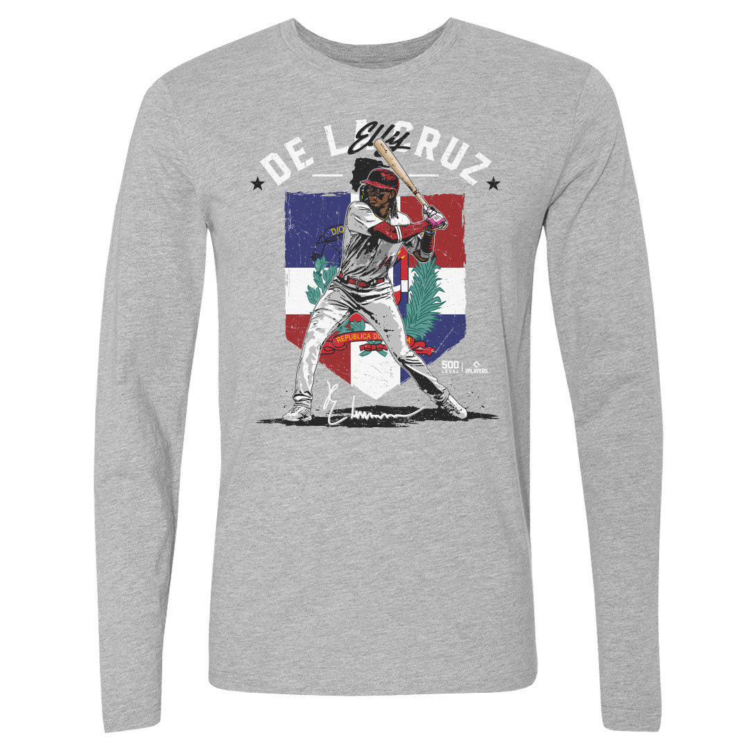 Elly De La Cruz Men's Long Sleeve T-Shirt | 500 LEVEL