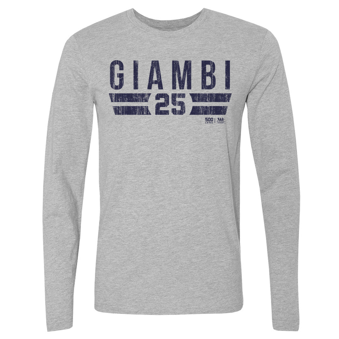 Jason Giambi Men's Long Sleeve T-Shirt | 500 LEVEL