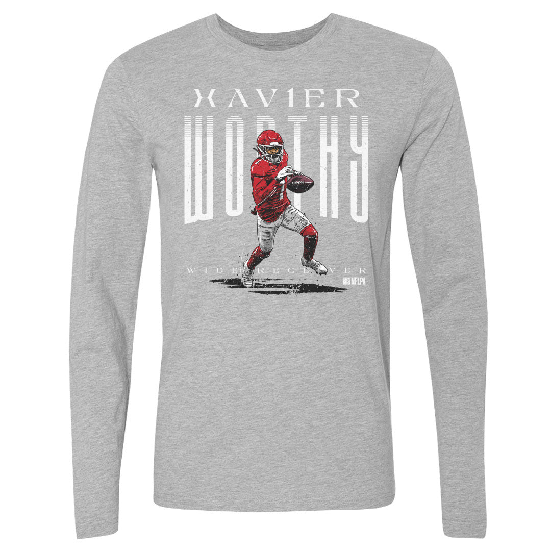 Xavier Worthy Men's Long Sleeve T-Shirt | 500 LEVEL