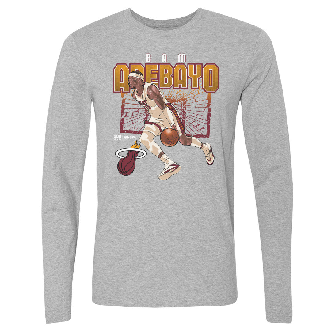 Bam Adebayo Men's Long Sleeve T-Shirt | 500 LEVEL