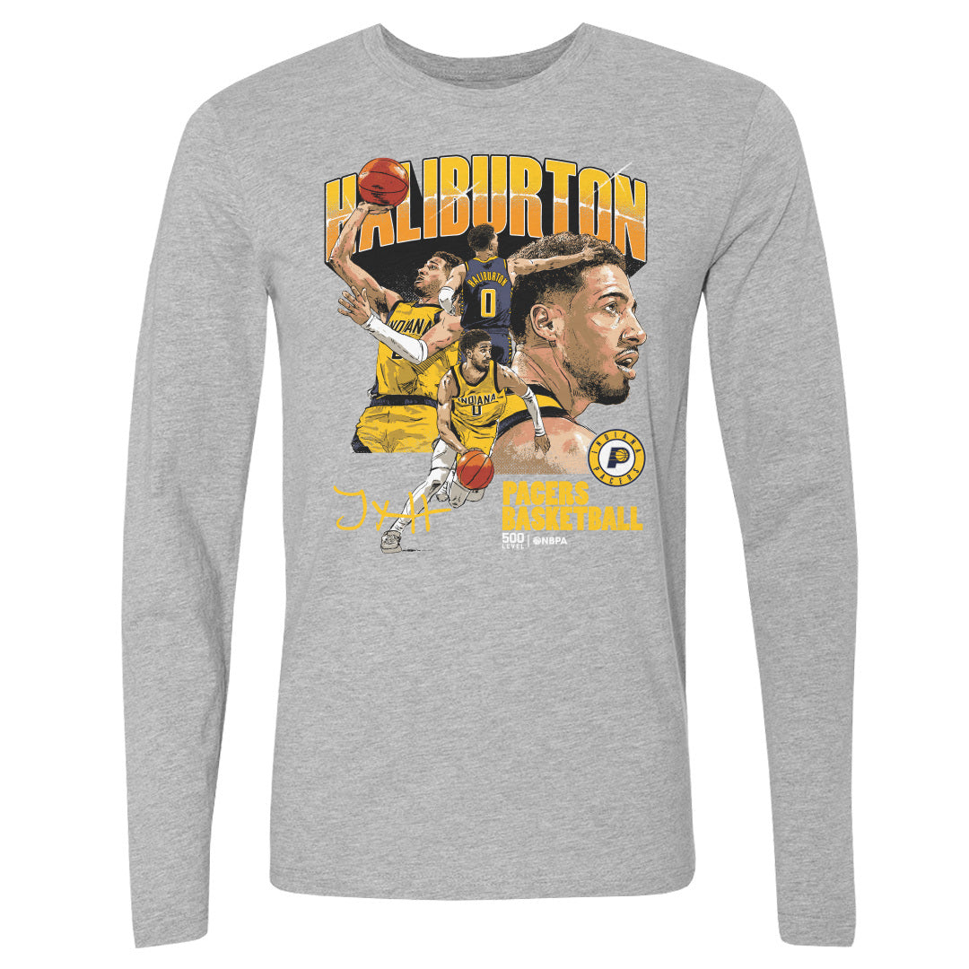 Tyrese Haliburton Men's Long Sleeve T-Shirt | 500 LEVEL