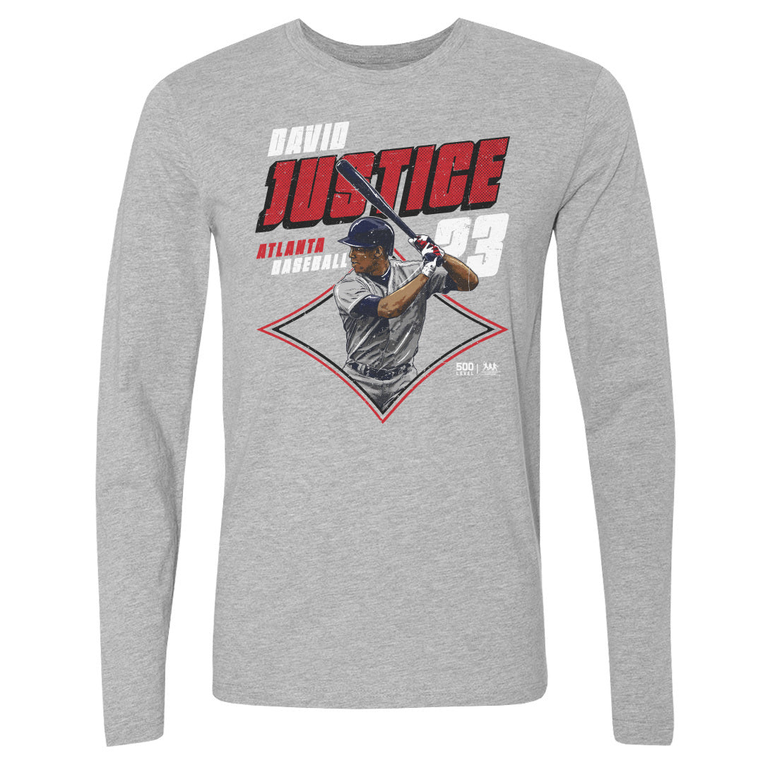 David Justice Men's Long Sleeve T-Shirt | 500 LEVEL